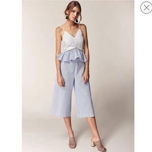 N12H floral lace and striped jumpsuit size S